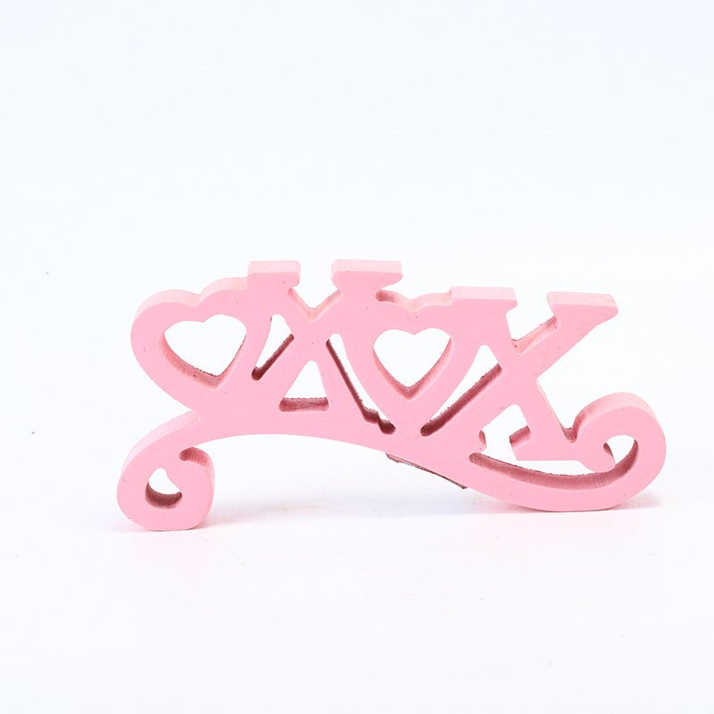 Wooden Decoration Atmosphere English Alphabet Ornament - Jaazi Intl