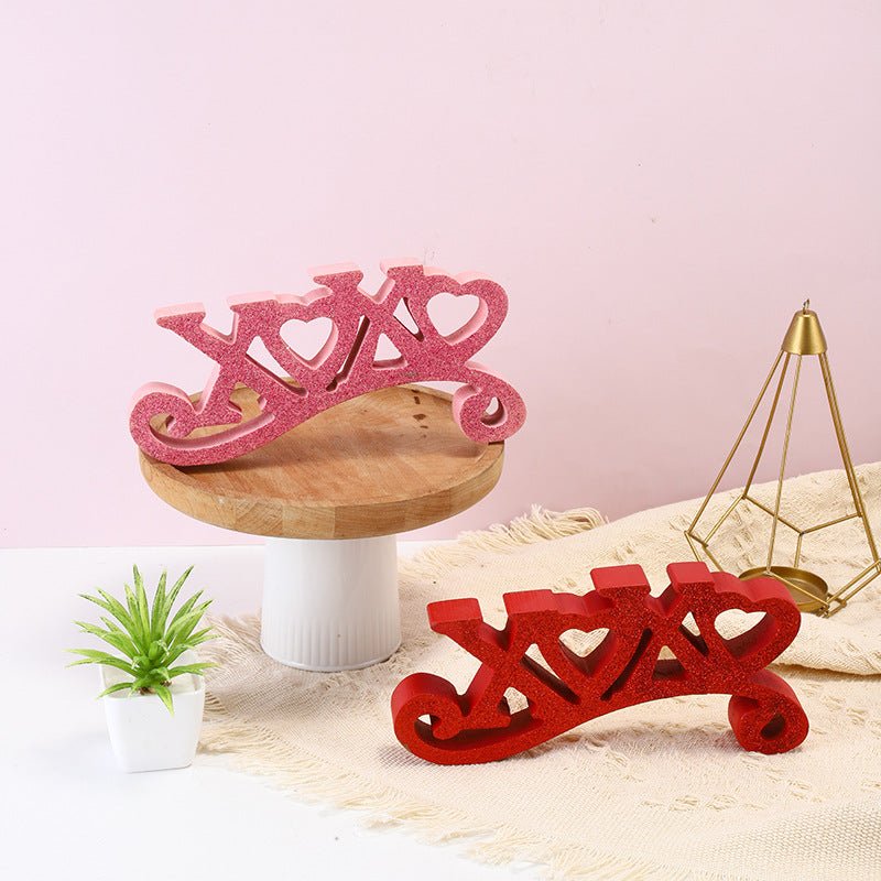 Wooden Decoration Atmosphere English Alphabet Ornament - Jaazi Intl