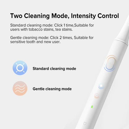 Xiaomi Mijia T100 Sonic Electric Toothbrush Adult Ultrasonic Automatic Toothbrush USB Rechargeable Waterproof Tooth Brush - Jaazi Intl