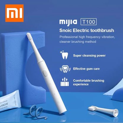 XIAOMI MIJIA T100 Sonic Electric Toothbrush Cordless USB Rechargeable Toothbrush Waterproof Ultrasonic Automatic Tooth Brush - Jaazi Intl