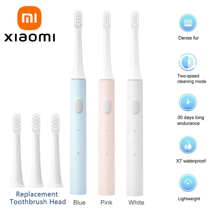 Xiaomi Mijia T100 Sonic Electric Toothbrush Mi Smart Tooth Brush Colorful USB Rechargeable IPX7 Waterproof For Toothbrushes head - Jaazi Intl