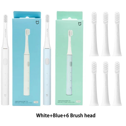 Xiaomi Mijia T100 Sonic Electric Toothbrush Mi Smart Tooth Brush Colorful USB Rechargeable IPX7 Waterproof For Toothbrushes head - Jaazi Intl