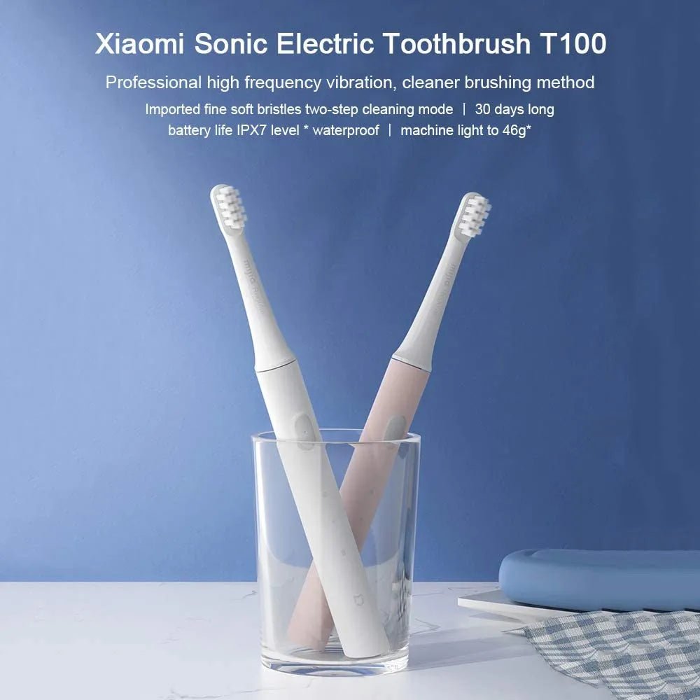 Xiaomi Mijia T100 Sonic Electric Toothbrush Mi Smart Tooth Brush Colorful USB Rechargeable IPX7 Waterproof For Toothbrushes head - Jaazi Intl