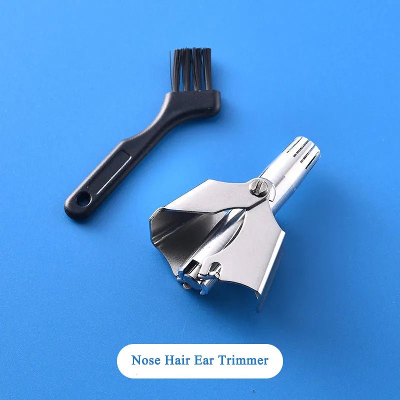 XIAOMI Nose Hair Ear Trimmer Washable Portable Men Manual Trimmer Stainless Steel Eyebrow Hair Remover With Brush Razor Shaver - Jaazi Intl