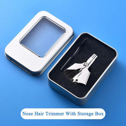 XIAOMI Nose Hair Ear Trimmer Washable Portable Men Manual Trimmer Stainless Steel Eyebrow Hair Remover With Brush Razor Shaver - Jaazi Intl