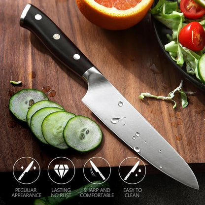 XINZUO 5" Inch Utility Knife GERMAN 1.4116 Steel Best Kitchen Knife New Parer Fruit Knife with Ebony Handle Kitchen Accessories - Jaazi Intl