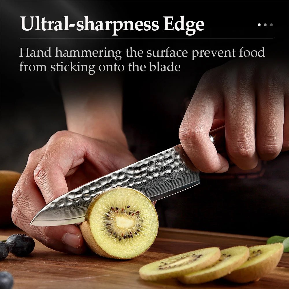 XINZUO 5" Utility Knife 67 Layers VG10 Damascus Stainless Steel Japan Chef Knife Kitchen Cook Knives Best Quality - Jaazi Intl