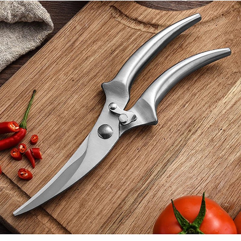 XITUO Kitchen Scissors Stainless Steel Chicken Bone Scissors Shear Chicken Duck Bone Kitchen Cooking Multi-function Shear Knife - Jaazi Intl