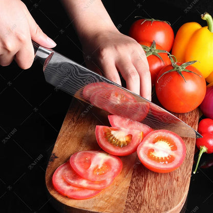 XITUO Professional Chef Knife High Carbon Stainless Steel Kitchen Knife Chef's Knife Sharp Blade Utility Cooking Slicing Knife - Jaazi Intl