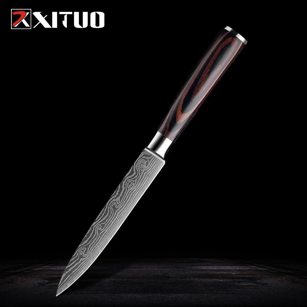 XITUO Professional Chef Knife High Carbon Stainless Steel Kitchen Knife Chef's Knife Sharp Blade Utility Cooking Slicing Knife - Jaazi Intl