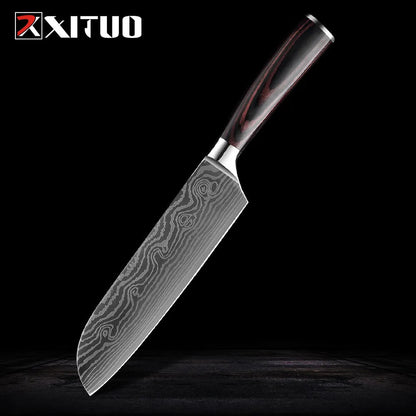 XITUO Professional Chef Knife High Carbon Stainless Steel Kitchen Knife Chef's Knife Sharp Blade Utility Cooking Slicing Knife - Jaazi Intl