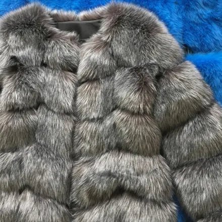 ZADORIN New Luxury Splicing Long Faux Fur Coat Women Thick Warm Winter Fashion Fluffy Faux Fur Jacket Coats for Women Outerwear - Jaazi Intl