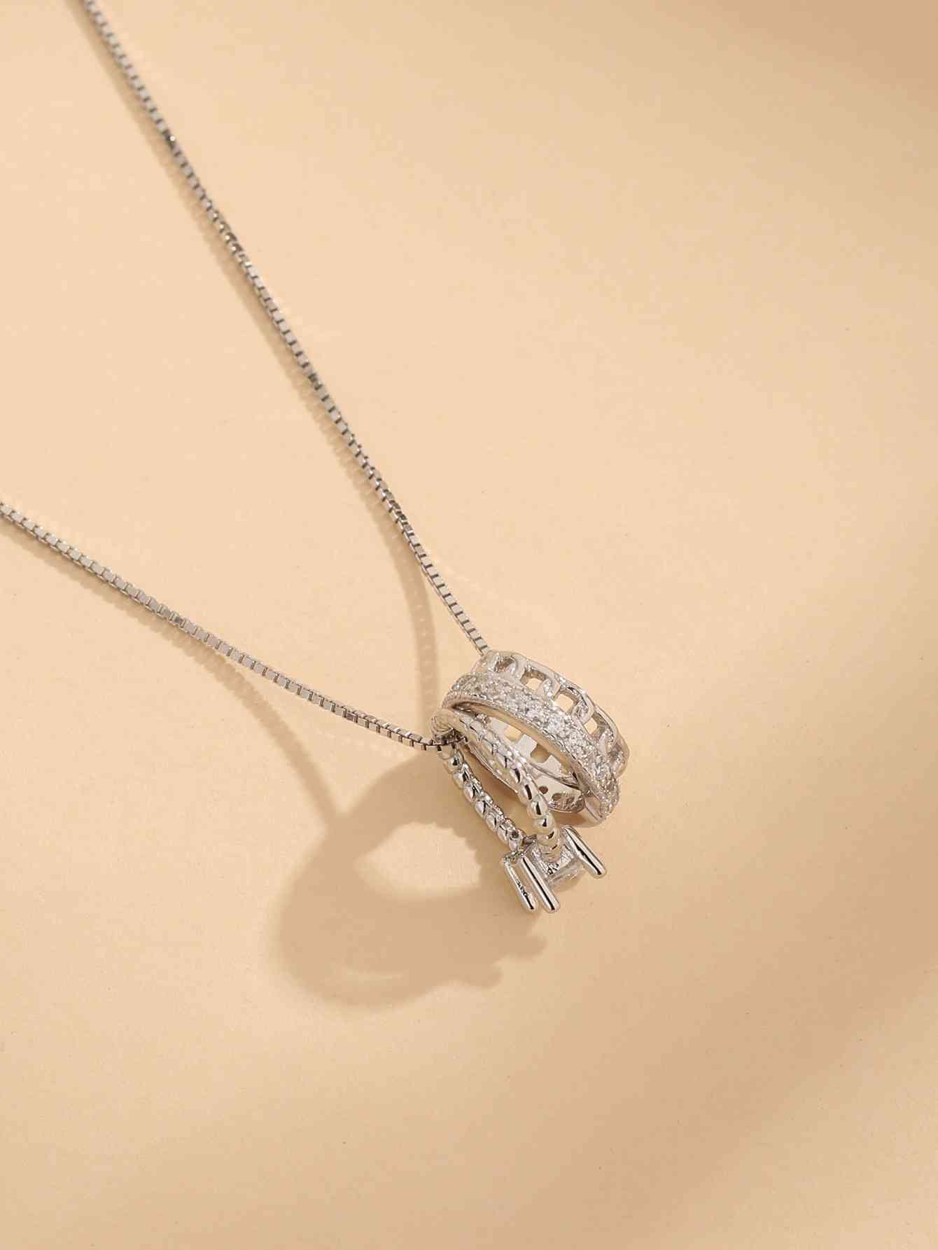 Zircon 925 Sterling Silver Necklace - Jaazi Intl