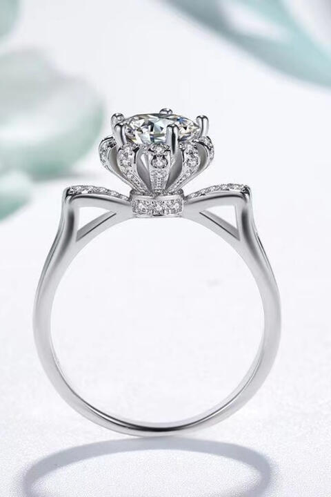 1 Carat Moissanite 925 Sterling Silver Ring - Jaazi Intl