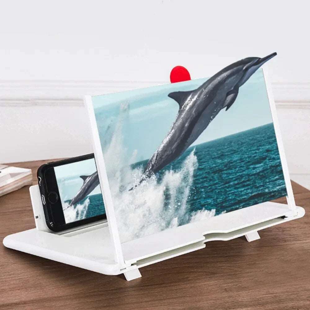 10-14 Inch 3D Fun Screen Amplifier Folding Mobile Phones Magnifying Glass HD Stand Video Amplifier Bracket Enlarge Eye Protector - Jaazi Intl