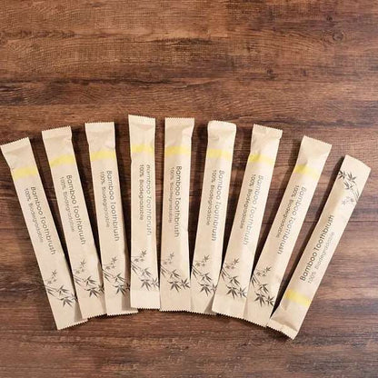 10 Piece Soft Bristles Bamboo Toothbrush Eco Friendly Vegan Tooth Brush Escova De Dente Cepillo De Dientes Bambu Brosse A Dent - Jaazi Intl