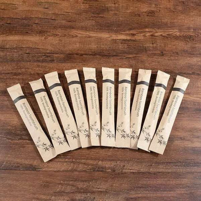 10 Piece Soft Bristles Bamboo Toothbrush Eco Friendly Vegan Tooth Brush Escova De Dente Cepillo De Dientes Bambu Brosse A Dent - Jaazi Intl