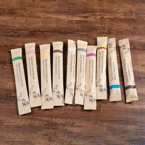 10 Piece Soft Bristles Bamboo Toothbrush Eco Friendly Vegan Tooth Brush Escova De Dente Cepillo De Dientes Bambu Brosse A Dent - Jaazi Intl