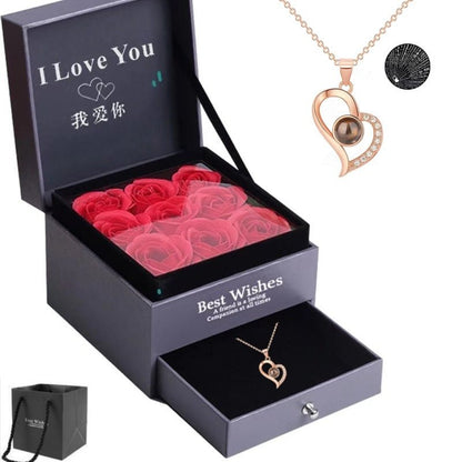 100 Languages I Love You Projection Necklace - Jaazi Intl