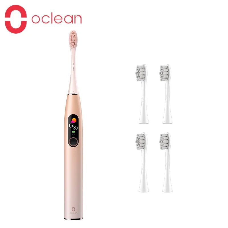 100% Original Oclean X Pro Sonic Electric Toothbrush IPX7 Waterproof Tooth Brush 4 Brushing Modes Rechargeable Touch Screen - Jaazi Intl