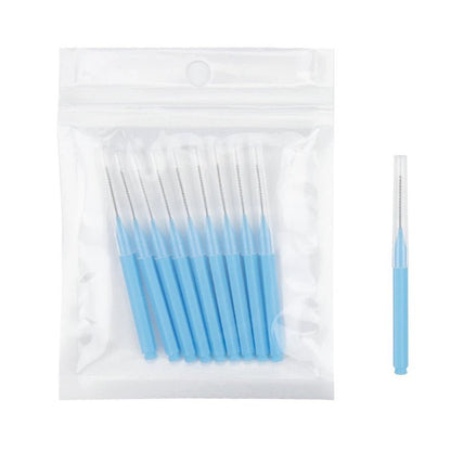 10Pcs Cleaner Interdental Brush Dental Floss Brushes Braces Light Tooth Picks Flossers Picks Eyelash Brush Beauty Tool Brush - Jaazi Intl