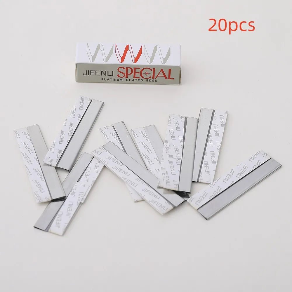 10Pcs Stainless Steel Eyebrow Razor Trimmer Trimmer Face Hair Remover Blades Shaper Shaver Women Beauty Makeup Tools - Jaazi Intl