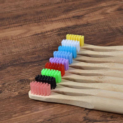 10Pcs Toothbrush Children DuPont Tooth Brush Bristles Eco Biodegradable Bamboo Toothbrush Oral Care Toothbrush Child Toothbrush - Jaazi Intl