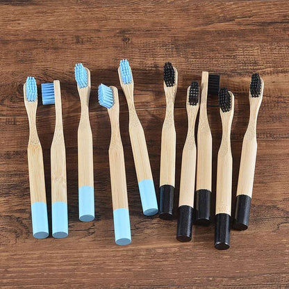 10Pcs Toothbrush Children DuPont Tooth Brush Bristles Eco Biodegradable Bamboo Toothbrush Oral Care Toothbrush Child Toothbrush - Jaazi Intl