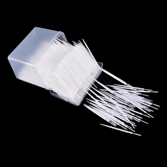 1100pcs/Box Dental Flosser Tooth brush ToothPicks Teeth Oral Hygiene Cleaner Stick Flosser Tooth Pick Interdental Brush 6.5cm - Jaazi Intl