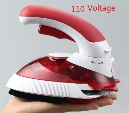 110V or 220V foldable mini travel iron 1000w mini steam iron for business travel present gift Europe plug - Jaazi Intl