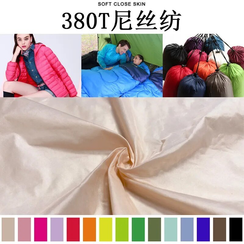 1*1.5m 20D Ultrathin Fabrics.380T Nylon taffeta Fabric Jacket For Men And Women Through Water Down-Proof Handle fabric - Jaazi Intl