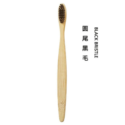 1/2PCS Bamboo Toothbrush Environmentally Health Soft Fibre Wood wooden Tooth brushes for Adult Children Tooth Brush Eco products - Jaazi Intl