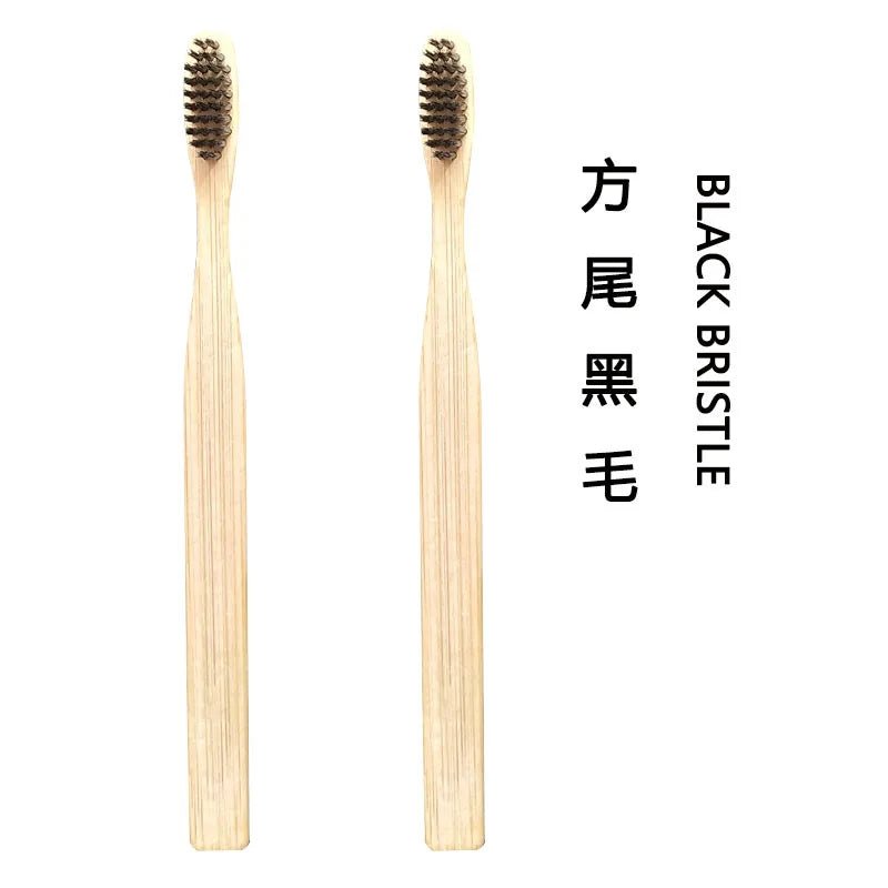 1/2PCS Bamboo Toothbrush Environmentally Health Soft Fibre Wood wooden Tooth brushes for Adult Children Tooth Brush Eco products - Jaazi Intl