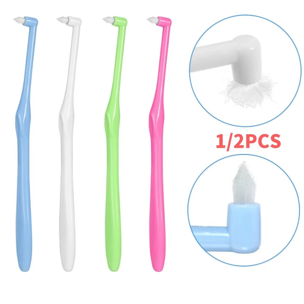 1/2pcs Interdental Brush For Braces Teeth Cleaning Orthodontic Brushes For Braces Soft Hair Tooth-floss Oral Care Cleaning Tools - Jaazi Intl