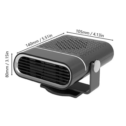 12V/24V Portable Car Heater Electric Heating Fan Electric Dryer Windshield Defogging Demister Defroster For Car Home - Jaazi Intl