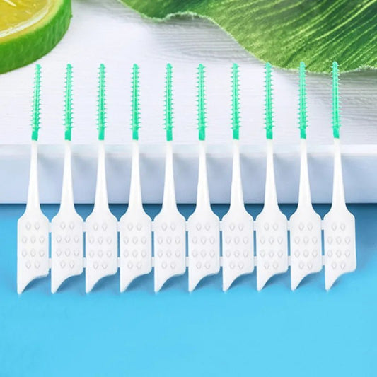 150Pcs Silicone Teeth Stick Tooth Picks Interdental Brushes Dental Cleaning Brush Teeth Care Dental floss Toothpicks Oral Tools - Jaazi Intl