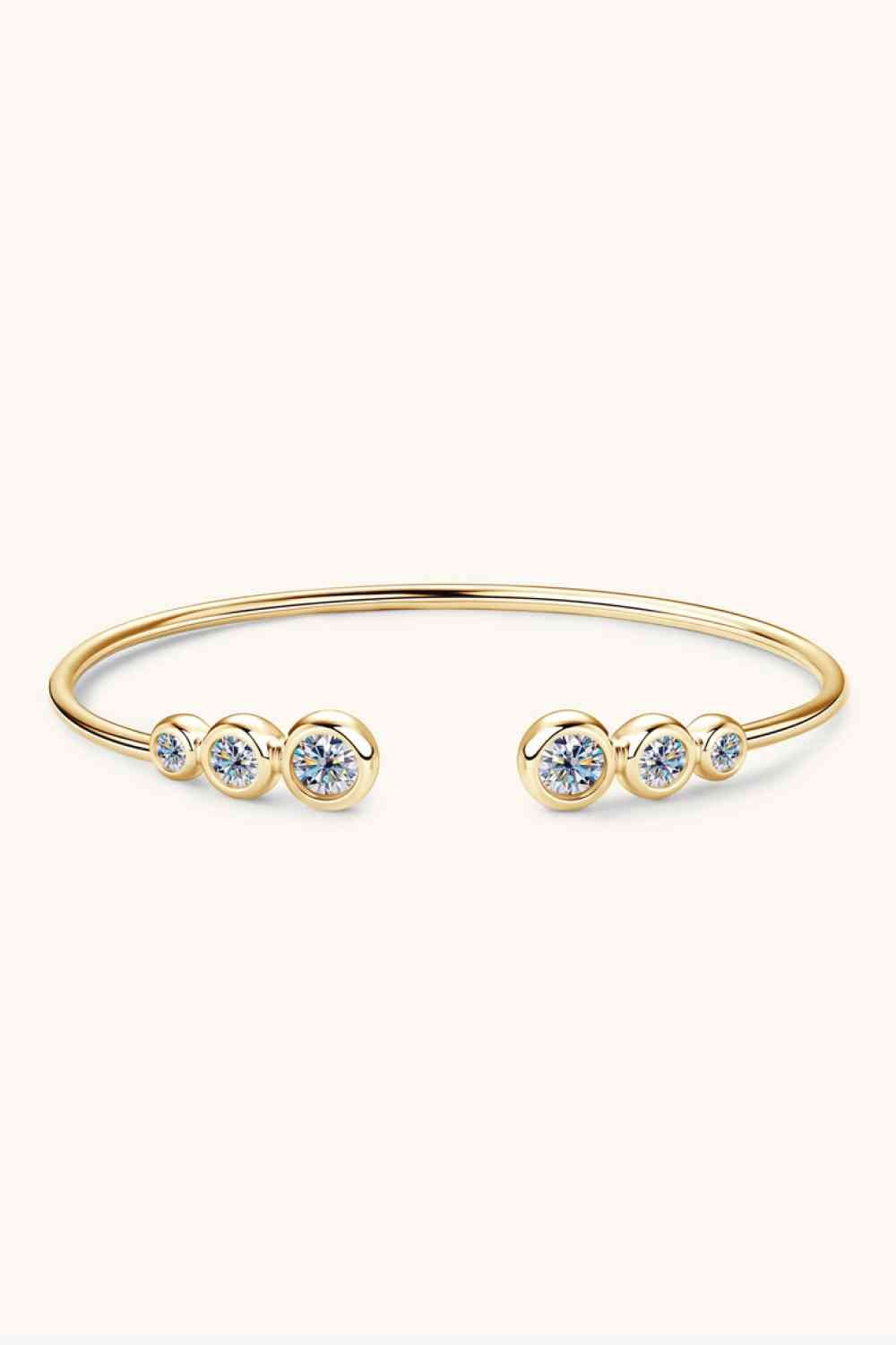 1.8 Carat Moissanite 925 Sterling Silver Bracelet - Jaazi Intl