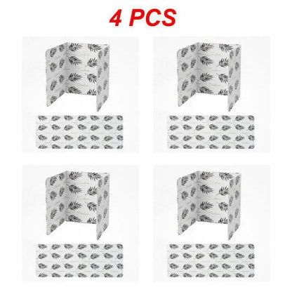 1~8PCS Foldable Kitchen Gas Stove Baffle Plate Board Aluminum Oil Splash-proof Protection Screen Heat-resistant Kichen - Jaazi Intl