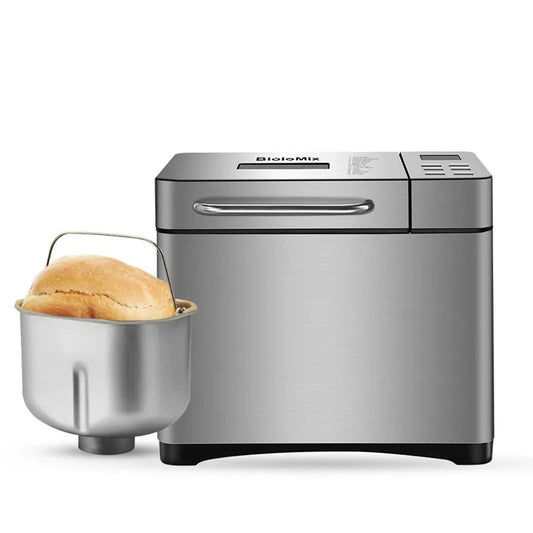 1KG Bread Maker Stainless Steel Automatic Stir Raw Dough Dispense Fruit/Nut Bake 3 Sizes Toaster 17-in-1 Bread Machine - Jaazi Intl