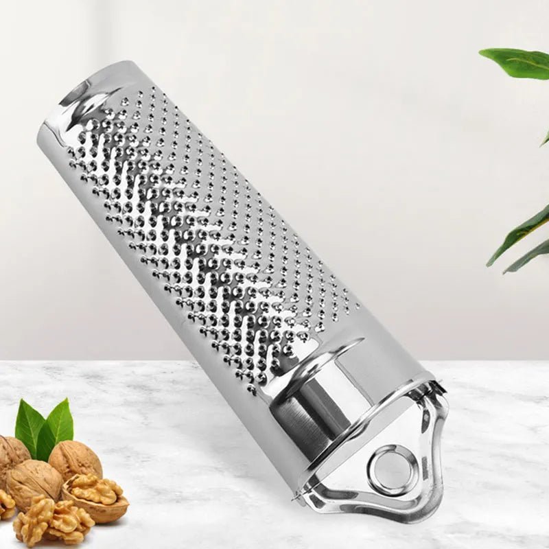 1PC Stainless Steel Versatile Hand Held Nutmeg Citrus Zester Ginger Grater Multifunctional Ginger Garlic Nut Planer For Kitchen - Jaazi Intl