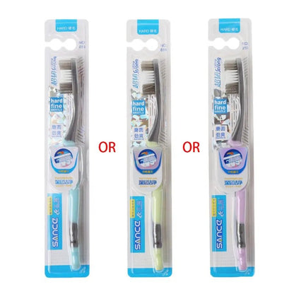 1pc Super hard bristles Tooth brush for Adult Remove Smoke Blots Coffee Stains - Jaazi Intl