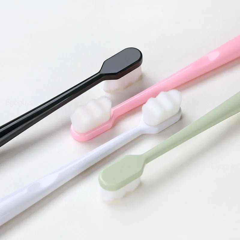 1PC Ultra-fine Soft Toothbrush Million Nano Bristle Adult Tooth Brush Teeth Deep Cleaning Portable Travel Dental Oral Care Brush - Jaazi Intl