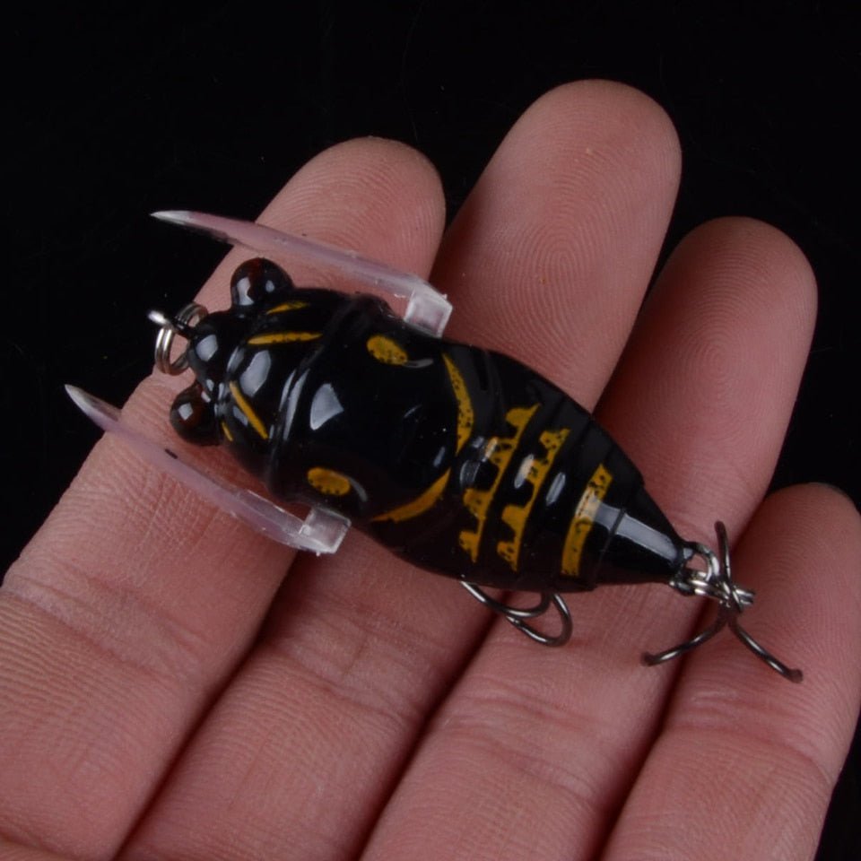 1pcs Bionic Cicada Hard Bait Fishing Lures 40mm/6.4g Simulation Minnow Fishing Wobblers Crankbaits Insect Fishing Tackle 3D Eyes - Jaazi Intl