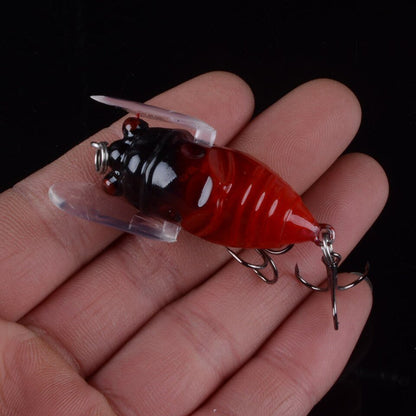 1pcs Bionic Cicada Hard Bait Fishing Lures 40mm/6.4g Simulation Minnow Fishing Wobblers Crankbaits Insect Fishing Tackle 3D Eyes - Jaazi Intl