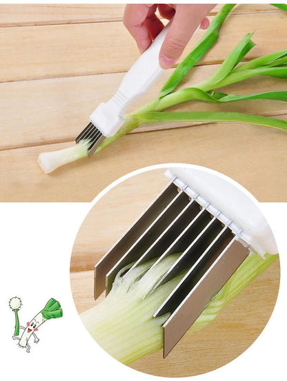 1pcs Creative Onion Cutter Knife Graters Vegetable Multi Chopper Tool Cooking Tools Kitchen Slice Accessories Gadgets Household - Jaazi Intl