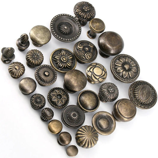 1x Antique Bronze kitchen cabinet drawer knobs dresser cupboard wardrobe furniture Pulls Handle Wooden Box Jewelry Box knobs - Jaazi Intl