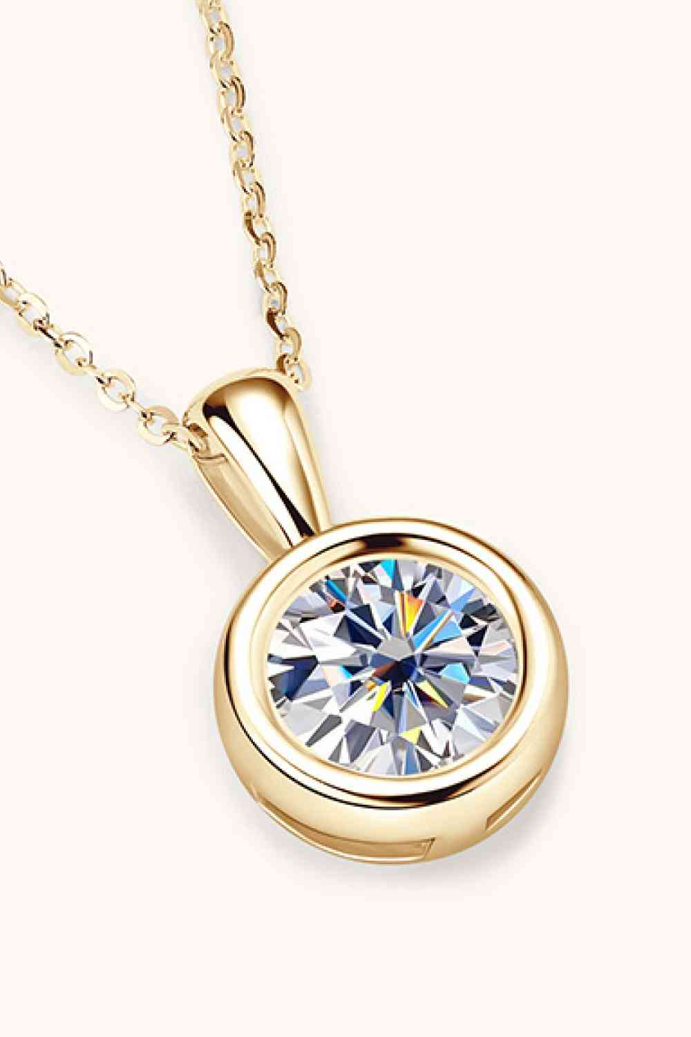 2 Carat Moissanite 925 Sterling Silver Necklace - Jaazi Intl