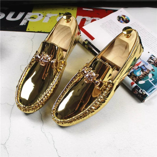 2019 Fashion Young Casual Loafers Shoes Large Size 47 48 Patent Leather Handmade Men Shoes Rubber Non-Slip Driving Men Footwear - Jaazi Intl