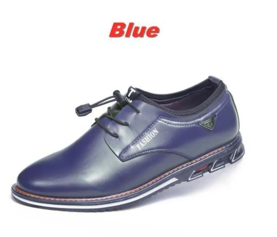 2021British Casual Single Shoes Leather Shoes Formal Shoes New Men Shoes Leather Cowhide Leather Shoes Men Comfortable Low-top - Jaazi Intl