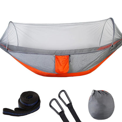 2023 Camping Hammock with Mosquito Net Pop-Up Light Portable Outdoor Parachute Hammocks Swing Sleeping Hammock Camping Stuff - Jaazi Intl